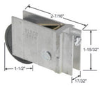 Wallace Roller for Sliding Doors | Roller Replacement for Patio Glass Door Repair | Stainless Steel with Precision Bearing Wheels | Smooth Operation (DR-100-SP) - Garage and Sliding Door Hardware