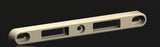 6-1/2" Length Roto Interlock Sliding Door Keeper with 5-5/8" Hole Spacing 12-340W - Garage and Sliding Door Hardware