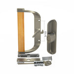 Surface Mount Sliding Patio Glass Door Handle Set with 3-1/2" Hole Spacing - DH-188-WK