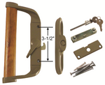Surface Mount Sliding Patio Glass Door Handle Set with 3-1/2" Hole Spacing - DH-188-WK