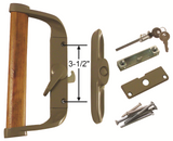 Surface Mount Sliding Patio Glass Door Handle Set with 3-1/2" Hole Spacing - DH-188-WK