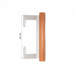 (DH-558-W) Adams Rite Sliding Door Handle, 6-1/4" Hole Space- White - Garage and Sliding Door Hardware