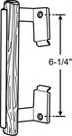 (DH-558-W) Adams Rite Sliding Door Handle, 6-1/4" Hole Space- White - Garage and Sliding Door Hardware