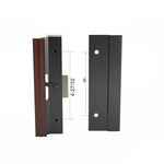 Rusco Sliding Patio Door Handle Set with 4-27/32" Hole Spacing  DH-622