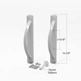 (DH-645) Amesbury Truth Handle Set For Doors, 3-15/16" Hole Space - SQUARE DRIVE LATCH - Garage and Sliding Door Hardware