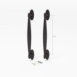 (DH-646) Windoor Sliding Door Interior and Exterior Handle Set, 9-1/4" Hole Space