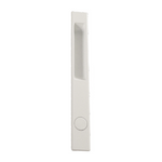 Sliding Glass Patio Door Lock Handle Set, Non-Keyed, Flush Mount, With Nite Lock,"C" Cam, and Keeper, White, 6-9/16" Screw Holes - Garage and Sliding Door Hardware