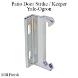 Yale Ogron Sliding Glass & Screen Door Keeper - Mill Finish - Garage and Sliding Door Hardware