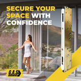 10" Dual Point Mortise Lock, 9-7/8" Hole Spacing, Compatible with either Center or Offset Latch Position