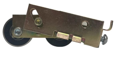 P.E. Tandem Roller Assembly for Sliding Glass Doors | Roller Replacement for Patio Glass Door Repair | Fix and Repair Sliding Door Roller Wheels (DR-269) - Garage and Sliding Door Hardware