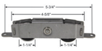 P.E. Roller for Sliding Glass Doors with Stainless Steel Wheel - Load Capacity 350 LBS - Garage and Sliding Door Hardware
