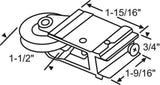 PGT Extruded Roller for Sliding Glass Doors (DR-102) | Roller Replacement for Sliding Glass Patio Door | Fix Sliding Door Roller Repair | Steel (DR-102) - Garage and Sliding Door Hardware