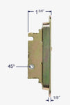 Mortise Lock and Trim Plate Keeper | 1" Wide With 5-1/4" Screw Holes With 45 Degree Keyway  (DL-702)