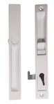Sliding Glass Patio Door Handle Set, Flush Mount, Non-Keyed, 6-5/8" Screw Holes | Sliding Door Handle Replacement Hardware Repair Fix Sliding Door (DL-502) - Garage and Sliding Door Hardware