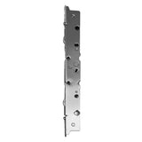 2-Point Double Hook Sliding Door Lock, Center Drive, No Faceplate 9-7/8" - Stainless Steel (DL-574 ss)