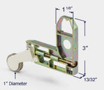 Wheel Corner Bracket Assembly – Sliding Patio Screen Door Roller | Roller for Patio Screen Glass Door Repair (SR-310) - Garage and Sliding Door Hardware
