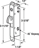 Sliding Patio Glass Door Handle Set Replacement – Diecast with Wood Finish Mortise Style, Fits 3-15/16 In. Hole Spacing - Garage and Sliding Door Hardware