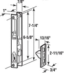 Sliding Glass Patio Door Handle Set, Flush Mount, Non-Keyed, 6-5/8" Screw Holes | Sliding Door Handle Replacement Hardware Repair Fix Sliding Door (DL-502) - Garage and Sliding Door Hardware