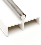 Snap On Repair Track Cover 1/4" inch for Sliding Patio Glass Screen Doors | Sliding Door Repair Replacement Stainless Steel | Fix Sliding Glass Door Track Cover - Garage and Sliding Door Hardware