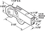 Sliding Glass Door Roller Replacement | Fix and Repair Patio Door Roller Wheels for Smooth Glide | Precision Bearing Wheels - Garage and Sliding Door Hardware