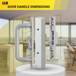 (DH-204-S) Windor Handle for Sliding Door - Offset Latch, Grey - Garage and Sliding Door Hardware