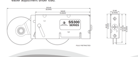 Sliding Patio Glass Door Roller DR-590SS