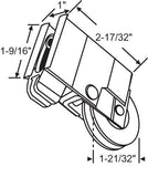 (DR-108-SP) Alcan Roller for Sliding Glass Doors
