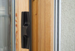 Surface Internal Replacement Wooden Handle Sliding Patio Internal Door Latch Set, 3-1/2 Inch Hole - DH-106X