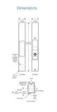 (DH-391-B) Adams Rite Flush Mount Handle No Mortise Lock, Black - Garage and Sliding Door Hardware