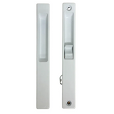 (DL-501) Flush Mount Single Lock Set for Sliding Doors, 6-5/8" Hole Space