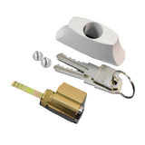Sliding Patio Door Lock Assembly Key Cylinder and Housing (LOCKSET-16-323)