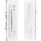 (DH-595-W) Interlock Intuition Sliding Door Handle Kit, White - Garage and Sliding Door Hardware