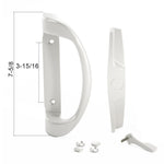 7-5/8" Omega Sliding Patio Glass Door Handle + 3-15/16" Hole Spacing - Garage and Sliding Door Hardware