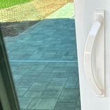 11" Sliding Patio Door Handle White NON-KEYED - 3-15/16" Hole Spacing- DH-741-WHITE