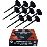2" Roller, 6200ZZ Bearing Extra Quite Nylon Roller, 7" Stem, Pack of 10 Black Series