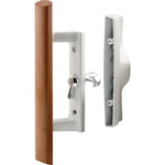 Surface Internal Replacement Wooden Handle Sliding Patio Internal Door Latch Set, 3-1/2 Inch Hole - DH-106X