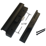 Sliding Patio Glass Door Black Handle Set Replacement - 4-7/8" Hole Spacing