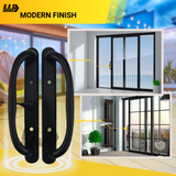 10" Olympus Sliding Patio Door Handle Set Replacement, 3-15/16" Hole Spacing, Fits 1-1/4" to 2-1/4" Door Thickness - Garage and Sliding Door Hardware