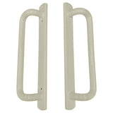 PGT 5400 White Sliding Glass Door Handle Set Replacement with 7-15/16 Hole Spacing - 12.5" Faceplate Interior and Exterior Door Handles - Fix and Repair Door Hardware - Garage and Sliding Door Hardware