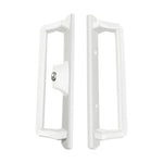 PGT Interior and Exterior Sliding Door Handle (Black or White) WITH LOCK AND KEY - Special Order Only - Garage and Sliding Door Hardware