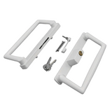 9" CGI / PGT Sliding Glass Patio Door KEYED Handle + Thumb Latch Lever, Screws, Keepers - 4-15/16" Hole Space (DH-660-WITH-KEY)