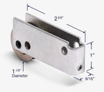 Capitol Sliding Door Roller Assembly with Bottom Hole Patio Door Assembly with 1-1/8" Steel Wheel (DR-279-BTM) - Garage and Sliding Door Hardware