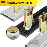 Concave Mirror Closet Wardrobe Bottom Roller Assembly | Replacement Roller Wheels for Closet Mirror Door | Fix and Repair Closet Sliding Door (DR-827) - Garage and Sliding Door Hardware