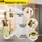 Concave Mirror Closet Wardrobe Bottom Roller Assembly | Replacement Roller Wheels for Closet Mirror Door | Fix and Repair Closet Sliding Door (DR-827) - Garage and Sliding Door Hardware