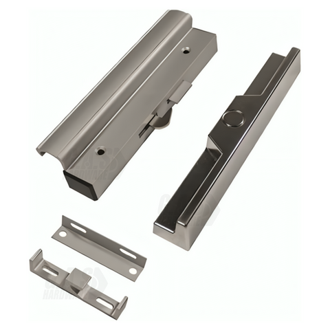DH-152 Aluminum sliding door handle set with 4-15/16” hole spacing - Garage and Sliding Door Hardware