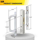 (DH-210-W) PGT Door Handle Replacement for Sliding Door - White