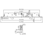 11-3/4" Multi-Point Mortise Lock, No Anti-Slam Pin, Sliding Glass Doors | DL-883
