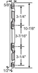 Keeper Replacement for Mortise Lock 2 Point