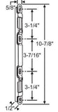 Keeper Replacement for Mortise Lock 2 Point