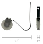 "V"-Shaped Screen Door Roller Replacement with Nylon Wheels | Smooth Sliding Patio Screen Door Repair (SR-302) (2-Pack) - Garage and Sliding Door Hardware